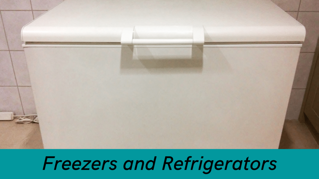 Freezers and refrigerators