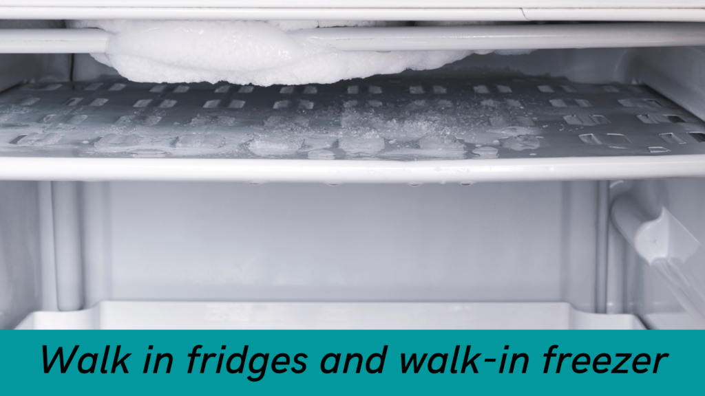 Walk in fridges and walk-in freezer